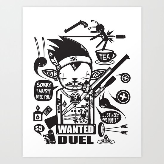 SORRY I MUST KILL YOU ! - DUEL Art Print
