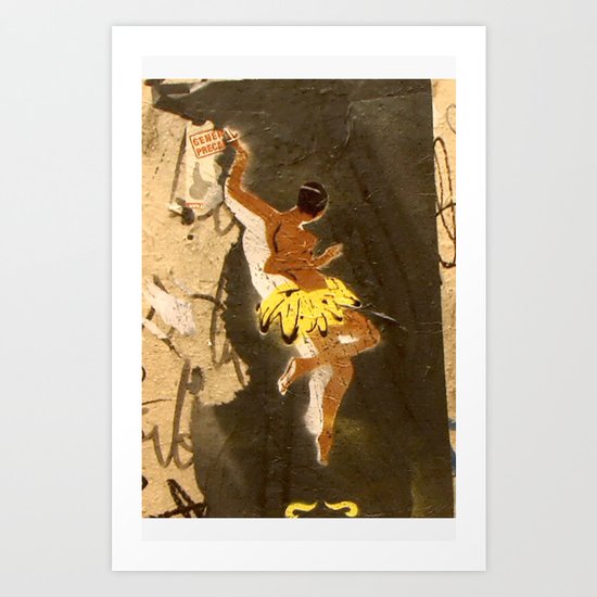 Barcelona Street Art - wall 009 Art Print
