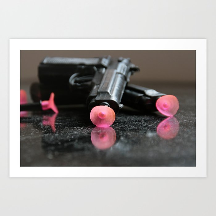 toy plastic guns Art Print