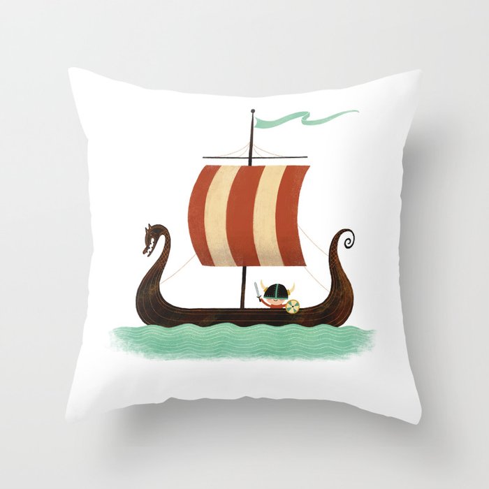 Viking Baby Throw Pillow