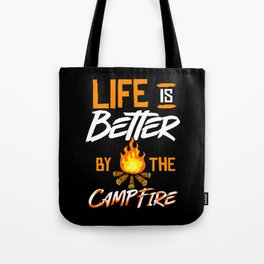 Campfire Starter Cooking Grill Stories Camping Tote Bag