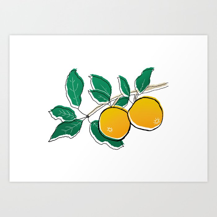 Oranges Art Print