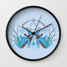 Rudolph And Rosi - Pastel Lavender Wall Clock