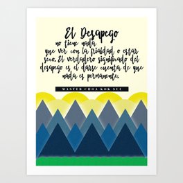 El desapego Art Print | Typography, Unfoldapp, Artprint, Graphicdesign, Illustration, Inspirational, Pranichealing, Quotes, Digital 