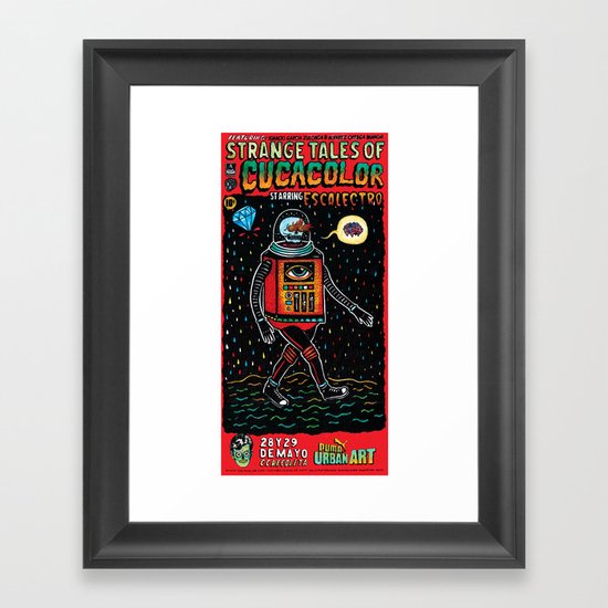 strange tales of cucacolor Framed Art Print