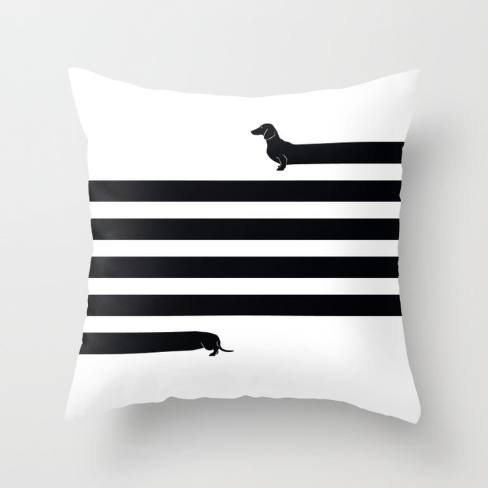 Very Long Dog Throw Pillow By Sebuncho Society6