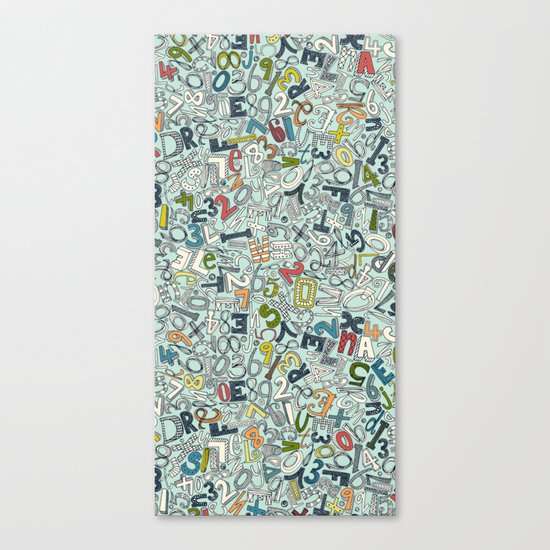 A1B2C3 ICE Canvas Print