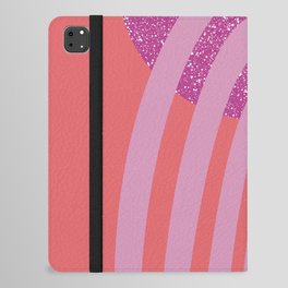 When Sun Met Rainbow - deep coral purple pink iPad Folio Case