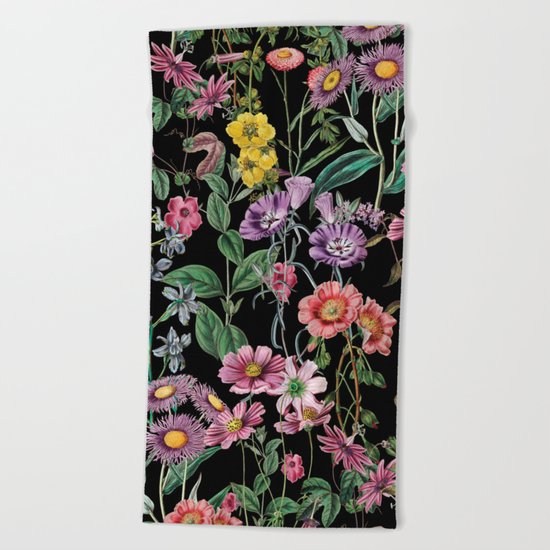 NIGHT FOREST XIV Beach Towel