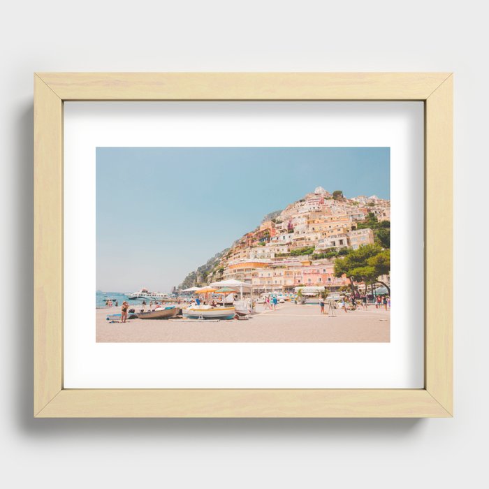 Amalfi Coast Recessed Framed Print