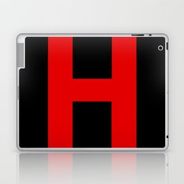Letter H (Red & Black) Laptop Skin