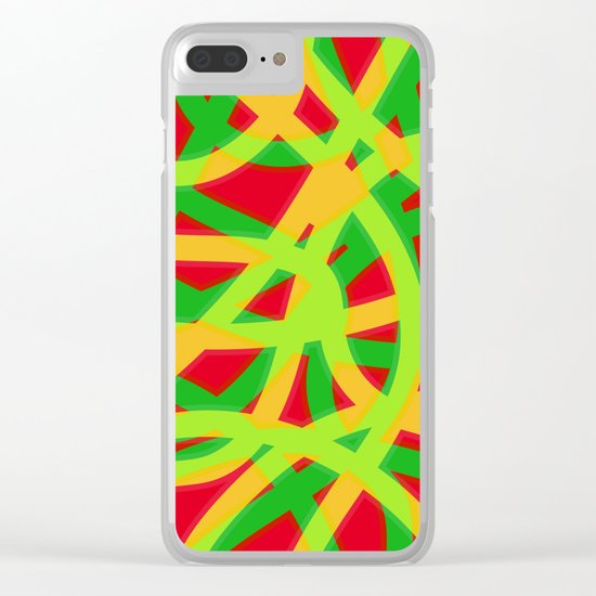 lively lines Clear iPhone Case