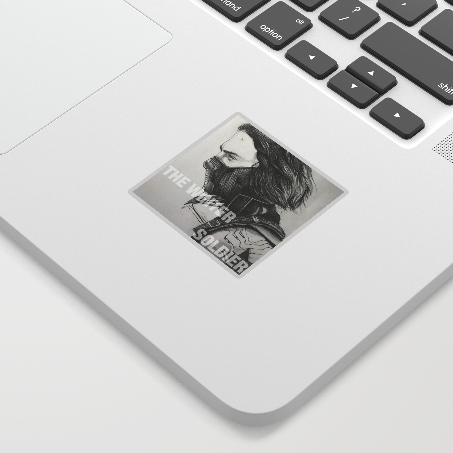 The Winter Soldier Sketch Sticker By Chedduhr Society6