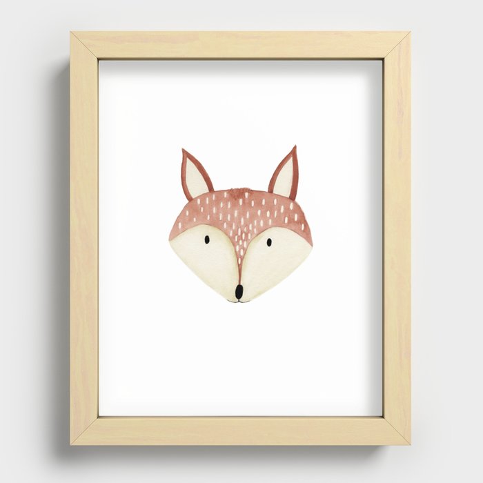 Fox Nursery Recessed Framed Print