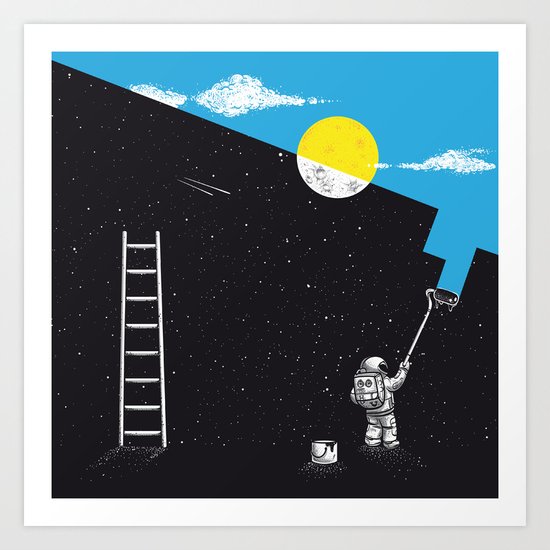 Night Painter Art Print