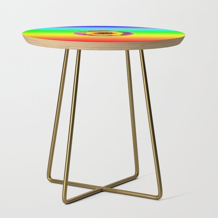 Ohm with Chakra Colours Side Table