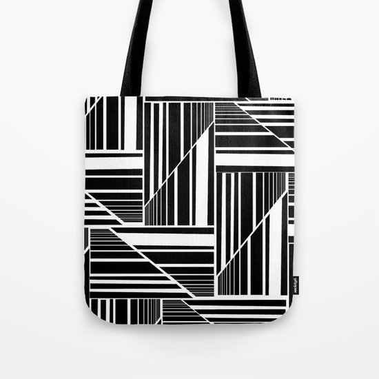 STRIPED PATCHWORK Tote Bag by louisahereford | Society6
