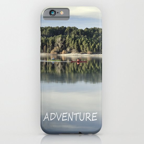Adventure. Canoeing on the lake. iPhone & iPod Case