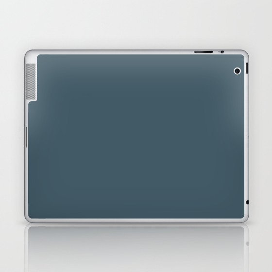 Dark Caribbean Aqua Single Solid Color Coordinates with PPG Oceania PPG10-01 Blue Persuasion Laptop & iPad Skin