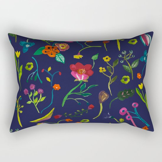 Floral love I pattern Rectangular Pillow