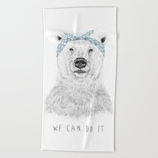 We can do it Beach Towel