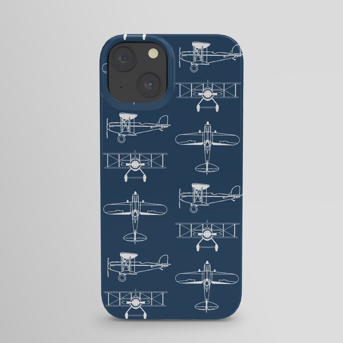 Biplanes // Navy iPhone Case