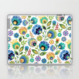 Wycinanki Floral on White Laptop & iPad Skin