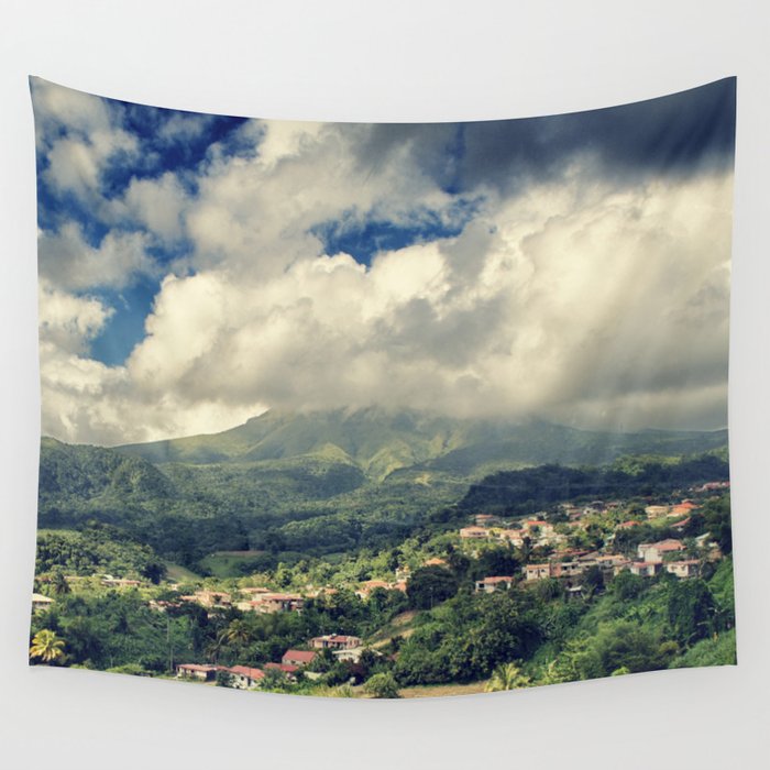 Mt. Pelee, Martinique Wall Tapestry