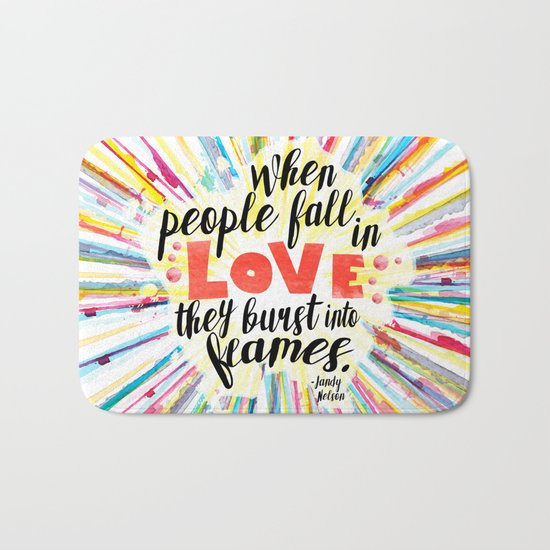 Ill Give You The Sun quote design Bath Mat