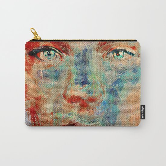 Face in Saturated Color's 5 Carry-All Pouch