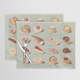 Vintage French Pastries Placemat