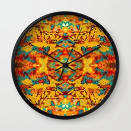 Abstract Fur Kaleidoscope Wall Clock