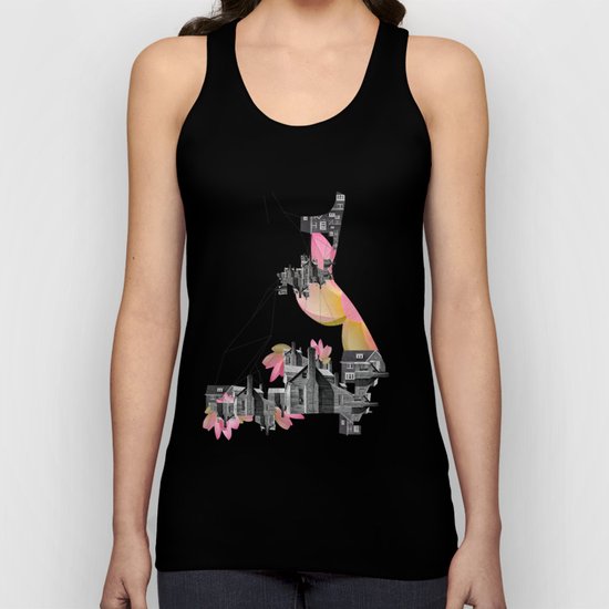 Filled with city Unisex Tank Top