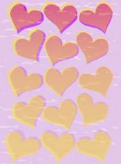 hearts yellow