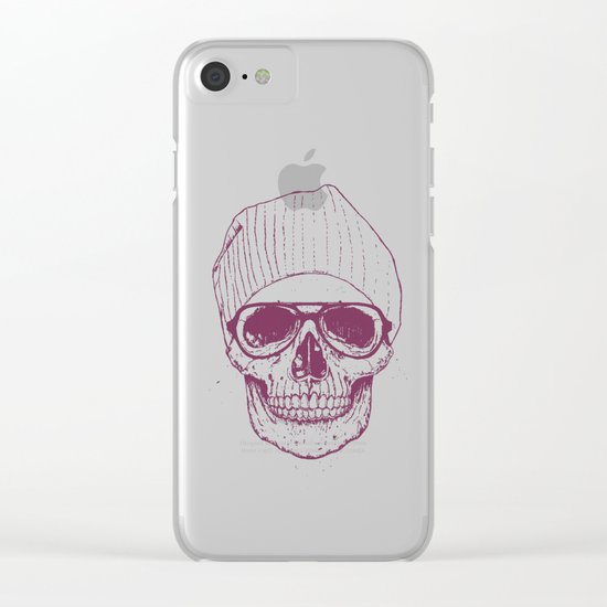 Cool skull Clear iPhone Case