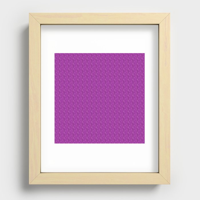 Magenta Polygon Texture Recessed Framed Print
