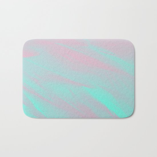 flamingo feathers Bath Mat