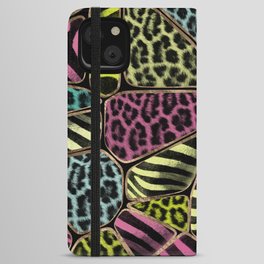 Colorful Animal Print - Leopard and Zebra iPhone Wallet Case