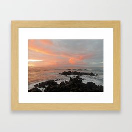 Ocean at Sunrise Framed Art Print