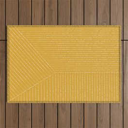 Lines (Mustard Yellow) Outdoor Rug