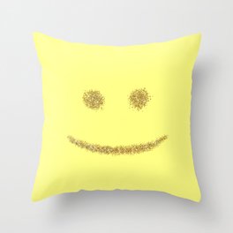 Slightly Smiling Throw Pillow