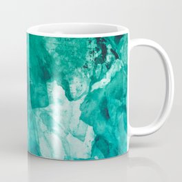 Teal Abstract Art, Teal Print, Teal Wall Art, Sea Green Printable Art, Teal Watercolor ,Abstract Wat Coffee Mug