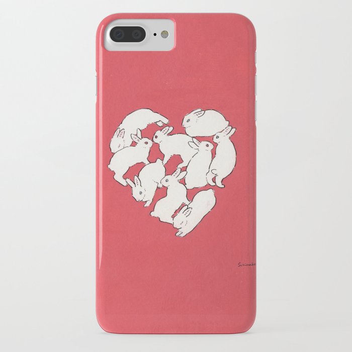 Bunny heart iPhone Case