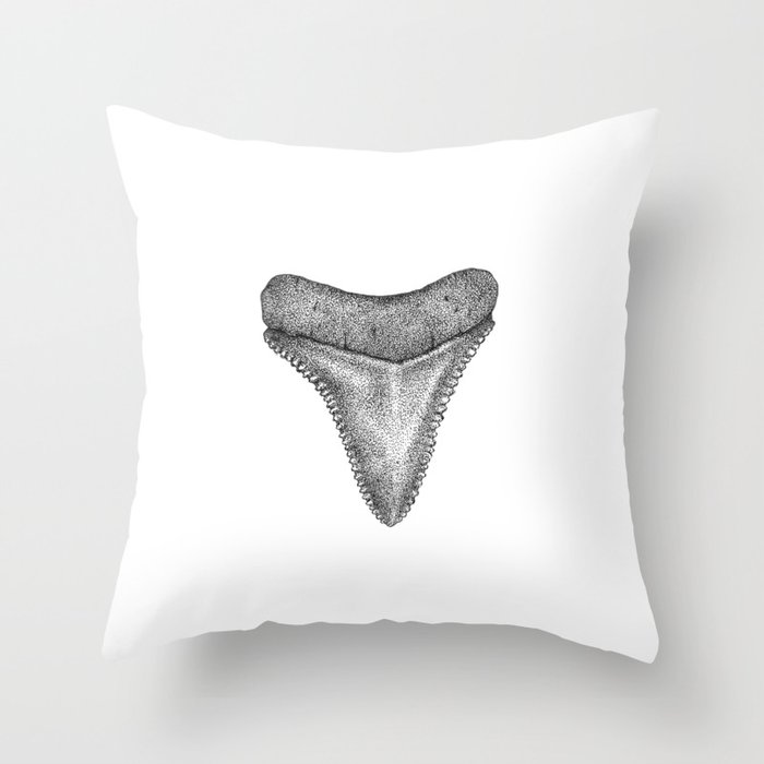 Shark Tooth Throw Pillow