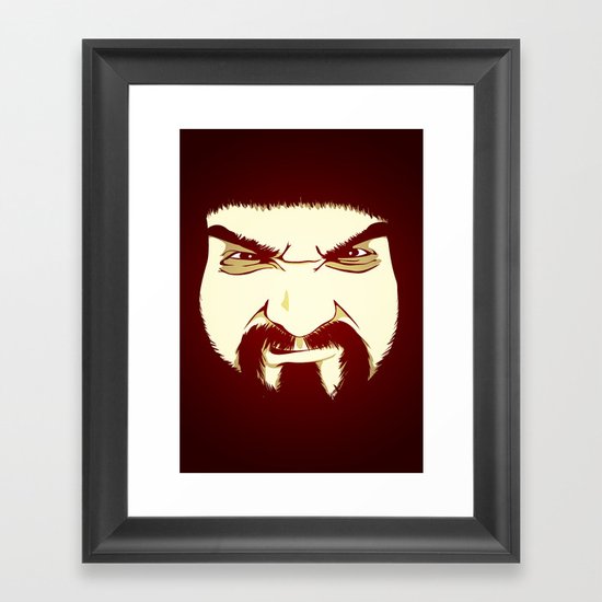 Red Framed Art Print