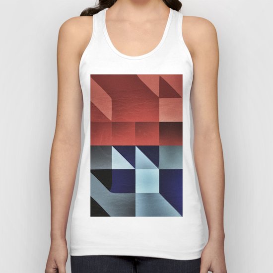 :: geometric maze IX :: Unisex Tank Top