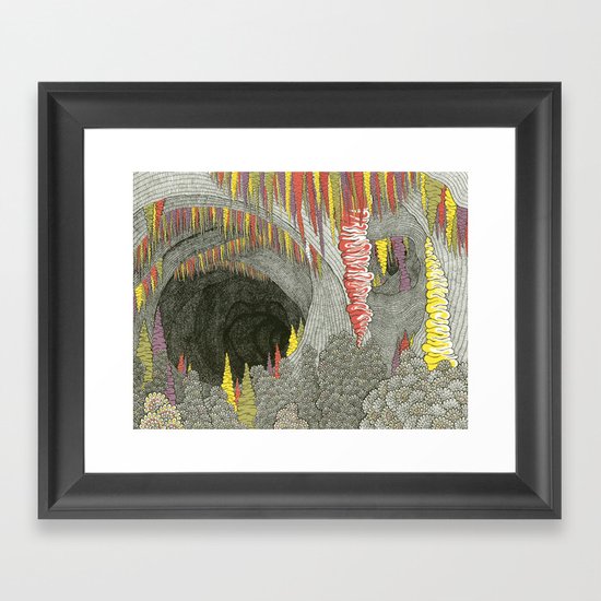 Color Cave Framed Art Print