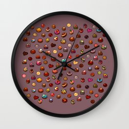 Mini chocolate Wall Clock