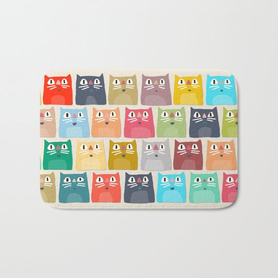summer cats Bath Mat