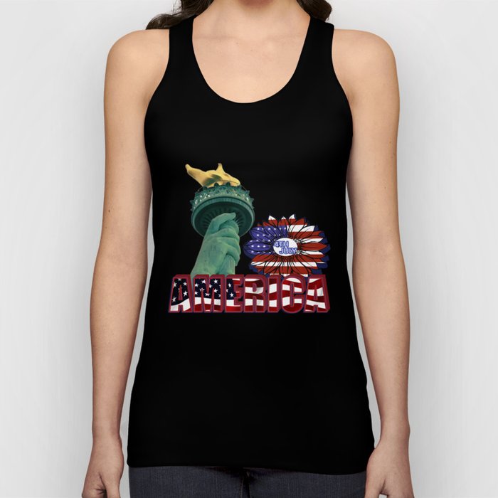 American Statue of liberty and wreath  Tank Top